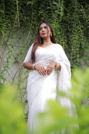 White Jamdani Saree 2